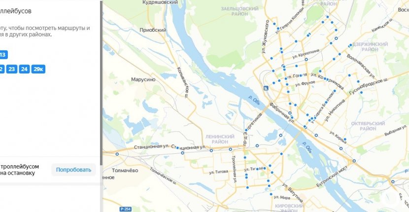 На «Яндекс.Картах» отобразят расписание общественного транспорта